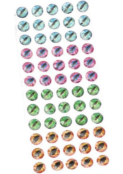 Abs Balık Gözü 6 / 812MM 4d Holografik Lure Gözler Sinek Bağlama Jigs El Sanatları Bebekler 6mm-60 Parça