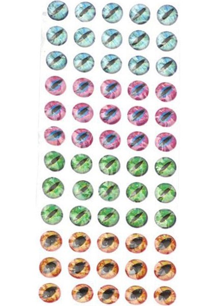 Abs Balık Gözü 6 / 812MM 4d Holografik Lure Gözler Sinek Bağlama Jigs El Sanatları Bebekler 6mm-60 Parça modelleri