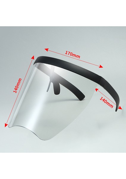 2x Temizle Emniyet Yüz Kalkanı Visor Goggles Sıçrayan Toz Geçirmez Kullanımlık 2 Adet