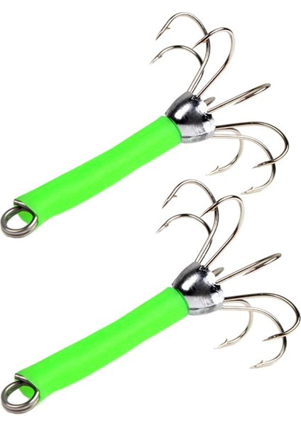 8 Adet Paslanmaz Çelik Balıkçılık Lures Kalamar Jigs Hooks Sert Balıkçılık Yem Yeşil(Yurt Dışından)