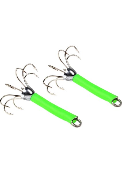 8 Adet Paslanmaz Çelik Balıkçılık Lures Kalamar Jigs Hooks Sert Balıkçılık Yem Yeşil(Yurt Dışından)