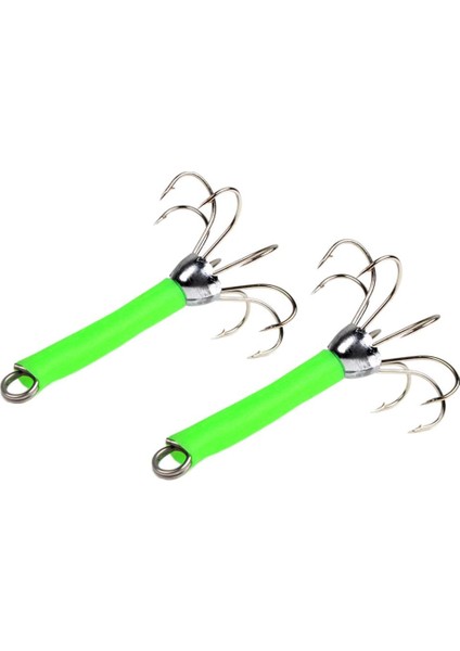 8 Adet Paslanmaz Çelik Balıkçılık Lures Kalamar Jigs Hooks Sert Balıkçılık Yem Yeşil(Yurt Dışından)