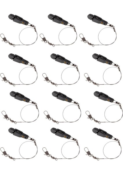 12 Adet Snap Release Klip Planya Kurulu, Downriger, Lider ile