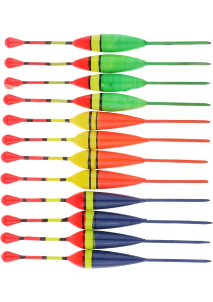 2x 12 Adet Balıkçılık Şamandıra Bobbers Ahşap Dikey Balıkçılık Şamandıralar Yem Göstergeleri 11 cm modelleri