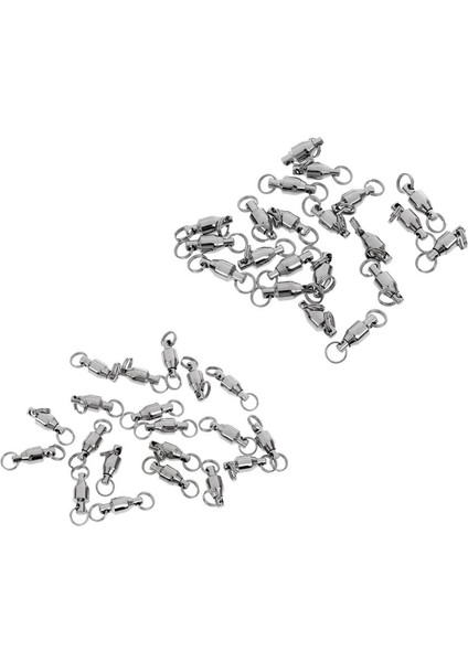 40 Parça Balıkçılık Bilyalı Rulman Bölünmüş Yüzük Döner Mücadele 2 # / 4 #