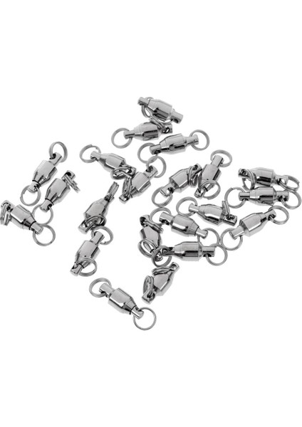 40 Parça Balıkçılık Bilyalı Rulman Bölünmüş Yüzük Döner Mücadele 2 # / 4 # modelleri