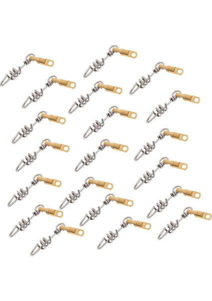 20X Ağır Tirbuşon Swiervels Girdap Bağlayıcı Lure Tuzlu Su Mücadele 400LB