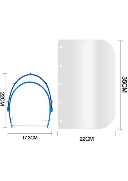 5 Adet Elastik Tam Yüz Kalkan Kapak Açık Koruyucu Yıkanabilir Vizör 5 Adet fiyatları