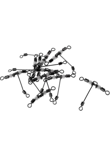 3-Yollu T-Şekli Çapraz Çizgi Haddeleme Swivels Konektörü Aydınlık Boncuklar 4 4 × 5