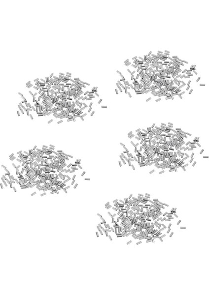 1000 Adet Balıkçılık Kıvrım Kollu Bağlayıcı Hattı Tüp Tel Lider Kollu 1.5mm