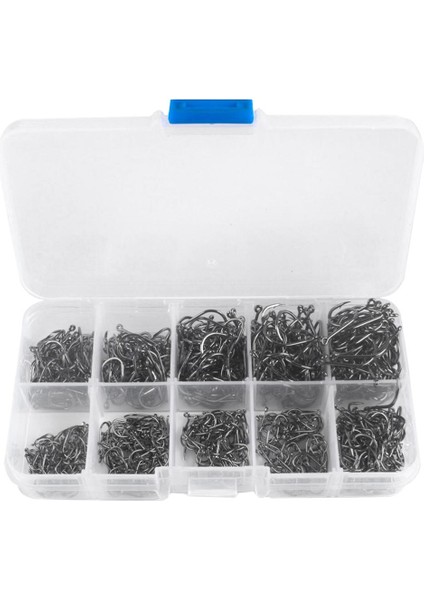 2x 300 Adet Attopus Hoods Kiti Cazibesi Çarpılmış Kanca Takımı Kutusu 3-12 # (Yurt Dışından) fiyatları