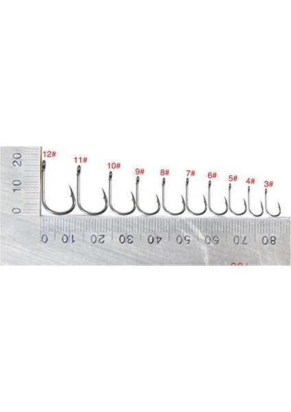 2x 300 Adet Attopus Hoods Kiti Cazibesi Çarpılmış Kanca Takımı Kutusu 3-12 # (Yurt Dışından) indirimleri