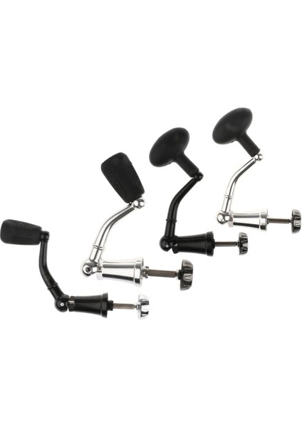 2 Parça Katlanır Reel Kolu Makara Kolu Olta Takımı Gümüş S, L modelleri