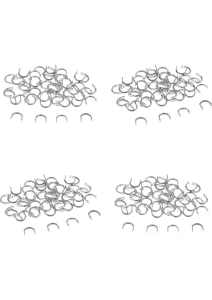 100X M + 100X S Balıkçılık Kaşık Spinner Kolay Katlanmış Clevises Dıy Mücadele(Yurt Dışından)