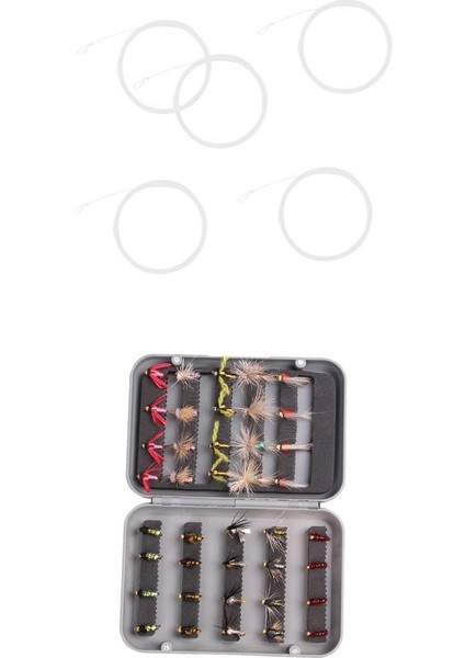40 Adet Balıkçılık Lures Stream Alabalık Sinekler Fly Hooks Böcekler Baits(Yurt Dışından)