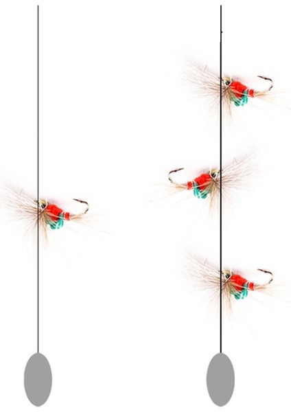 40 Adet Balıkçılık Lures Stream Alabalık Sinekler Fly Hooks Böcekler Baits(Yurt Dışından) fırsatları