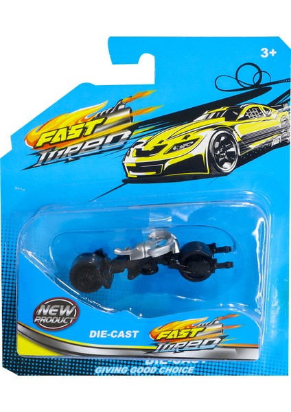 1:64 Ölçekli Die-Cast Yarasa Motorsiklet