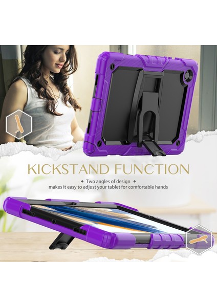 Samsung Galaxy Tab A8 10.5 2021 Darbeye Dayanıklı Siyah Silikon + Pc Tablet Koruyucu Kılıf(Yurt Dışından) modelleri