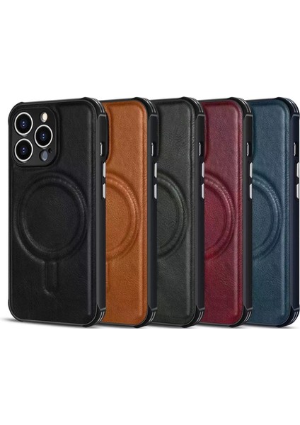 iphone 12 Pro Max Için Çılgın At Dana Derisi Manyetik Telefon Kılıfı fiyatları
