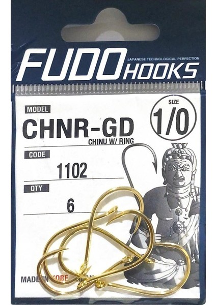 Hooks Chnr-Gd 1102 No:1/0 Gold Iğne