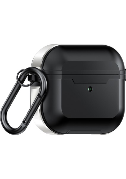 airpods 3 Için Kanca ile Alüminyum Alaşım Anti-Güz Kulaklık Kılıfı