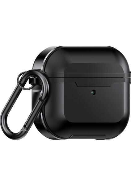 airpods 3 Için Kanca ile Alüminyum Alaşım Anti-Güz Kulaklık Kılıfı