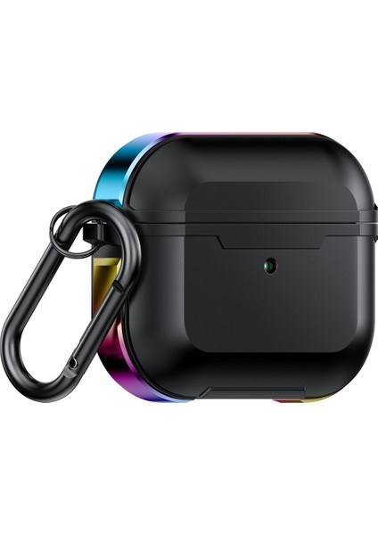 airpods 3 Için Kanca ile Alüminyum Alaşım Anti-Güz Kulaklık Kılıfı