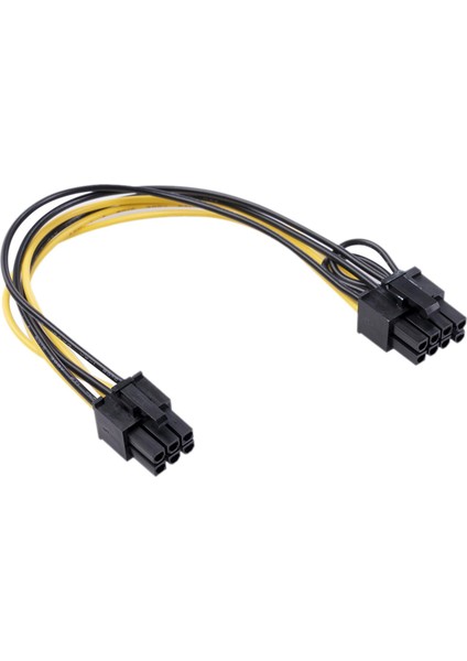 Pcı Express Pcı-E 6 Pin Kadın 6 + 2 8 Pin Kadın Gpu Kablo Splitter 20 cm 10 Adet (Yurt Dışından)