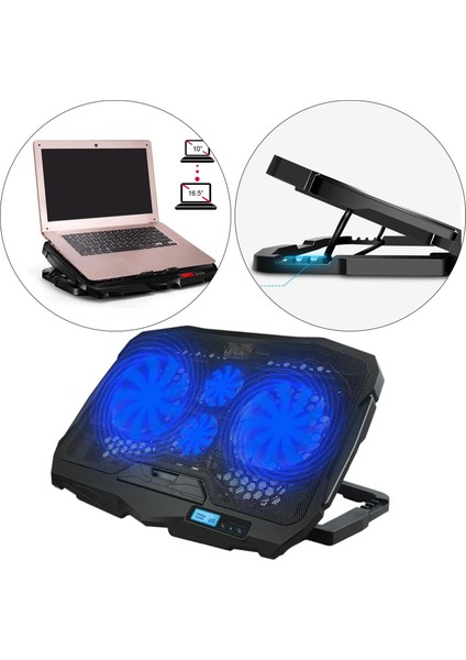 Oyun Laptop Soğutucu Standı Soğutma Pad LCD Ekran 10-16.5 Inç Için (Yurt Dışından) modelleri