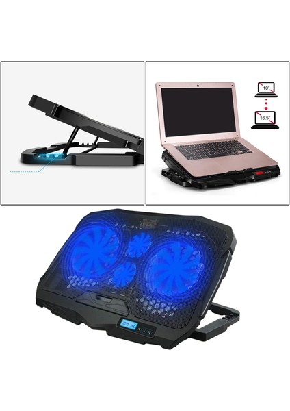 Oyun Laptop Soğutucu Standı Soğutma Pad LCD Ekran 10-16.5 Inç Için (Yurt Dışından) fırsatları