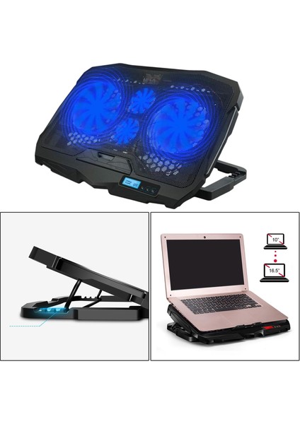 Oyun Laptop Soğutucu Standı Soğutma Pad LCD Ekran 10-16.5 Inç Için (Yurt Dışından) indirimleri