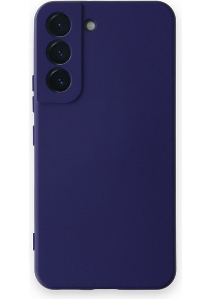 Samsung Galaxy S22 Kılıf Mara Silikon Mat Soft Korumalı Lansman Lacivert