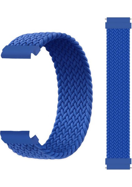 Huawei Watch Gt 3 Active 42MM Kordon Naylon Solo Loop 135MM Small Krd 61 Mavi