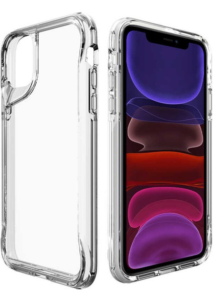 Apple iPhone 11 Kılıf Lüx Transparan Şeffaf Pürüzsüz Sert Silikon Renksiz fiyatları