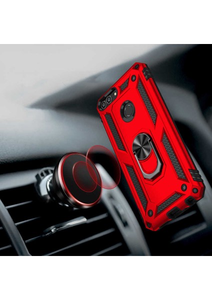 Casestreet Huawei P Smart Kılıf Vega Tank Standlı Yüzüklü Mıknatıslı Siyah fiyatları