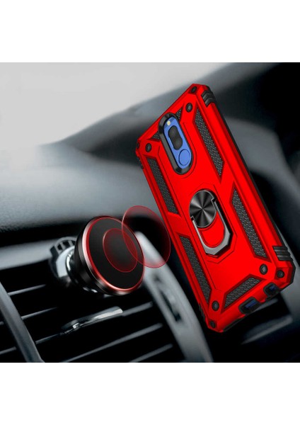 Huawei Mate 10 Lite Kılıf Vega Tank Standlı Yüzüklü Mıknatıslı Bronz fiyatları