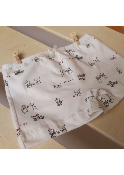 Kız Çocuk Desenli Boxer 6'lı
