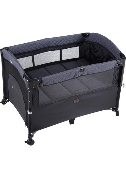 Miami Basic Anne Yanı Oyun Parkı Park Yatak 70X110 Füme+Yatak 8041 fırsatları