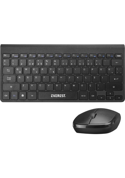 KB-BT72 Elite Black Metalik Ultra İnce Kablosuz Q Klavye + Mouse Set