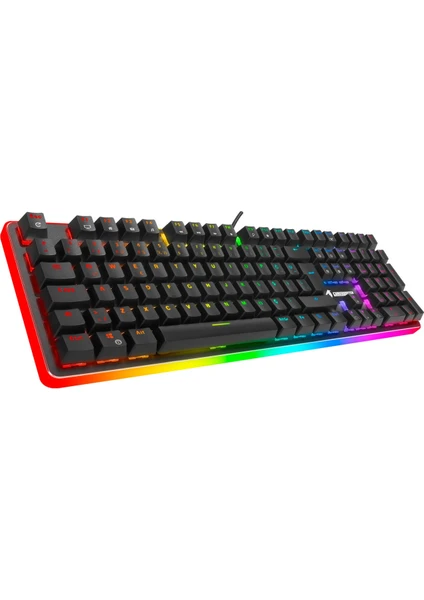 Gamebooster G918 Fire Storm RGB Blue Switch Siyah Mekanik Gaming Klavye