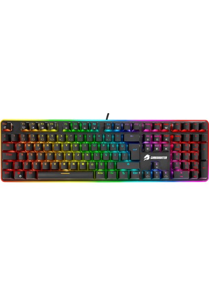 Gamebooster G918 Fire Storm RGB Blue Switch Siyah Mekanik Gaming Klavye