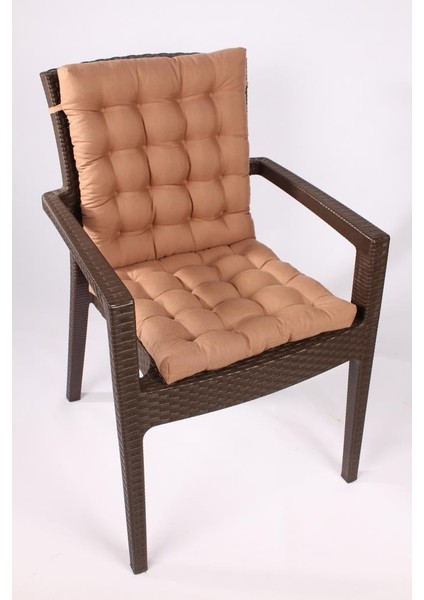 Altınpamuk Lux Pofidik Rattan Lotus Sandalye Minderi 43 x 93 cm. Kahve