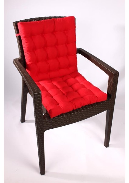Altınpamuk Lux Pofidik Rattan Lotus Sandalye Minderi 43 x 93 cm. Kırmızı