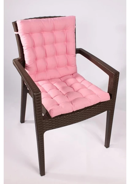 Altınpamuk Lux Pofidik Rattan Lotus Sandalye Minderi 43 x 93 cm. Pembe