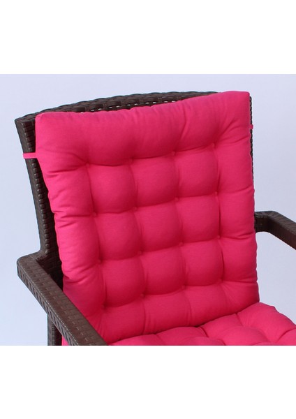 Altınpamuk Lux Pofidik Rattan Lotus Sandalye Minderi 43 x 93 cm. Fuşya