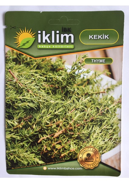 Iklim Bahçe Kültürleri Kekik Tohumu, 25 Gr.