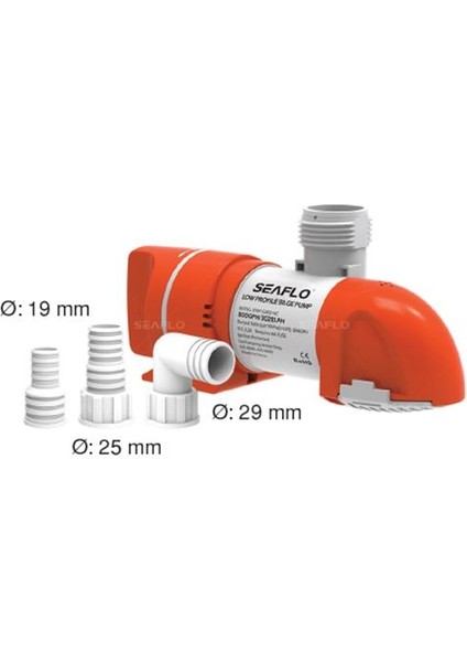 Otomatik Düşük Profilli Sintine Pompası 1100 Gph 12 V Tekne Yat