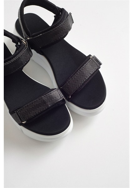 4760 Siyah Kadın Sandalet modelleri