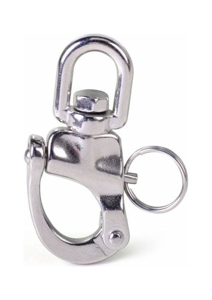 Snap Shackle Fırdöndü Kilitli Krom 12MM Tekne Yat