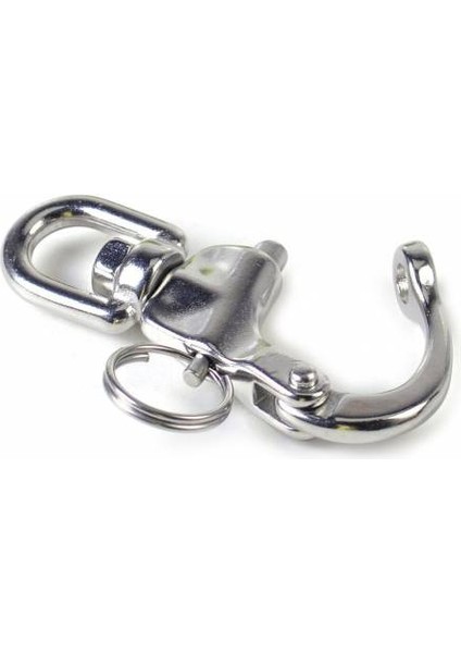 Snap Shackle Fırdöndü Kilitli Krom 12MM Tekne Yat
